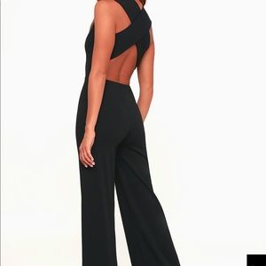 Black Backless Jumpsuit
